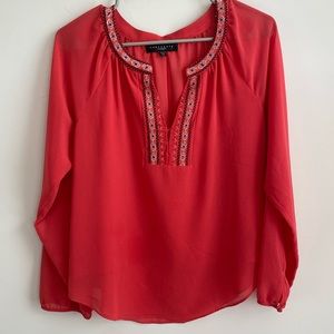 SANCTUARY Embellished Sheer Blouse size XS